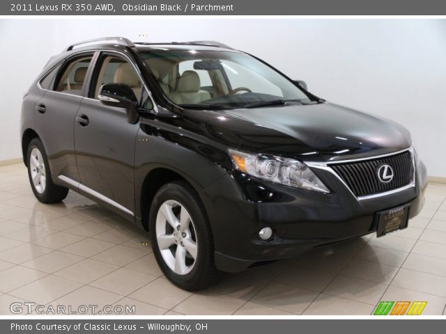 2011 Lexus RX 350 AWD in Obsidian Black