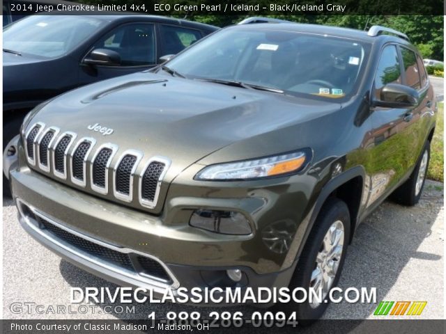 2014 Jeep Cherokee Limited 4x4 in ECO Green Pearl
