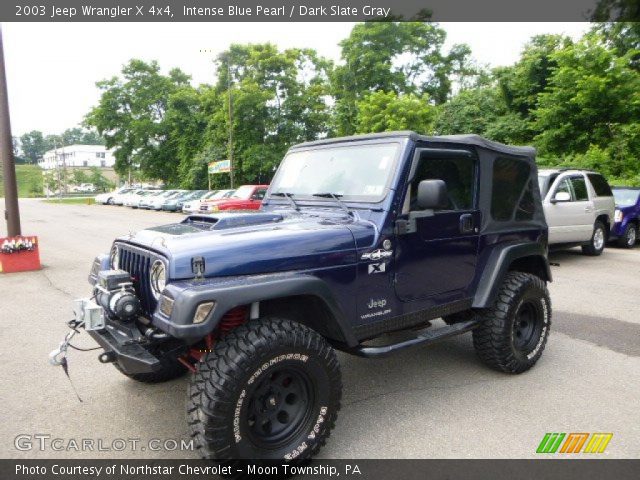2003 Jeep Wrangler X 4x4 in Intense Blue Pearl