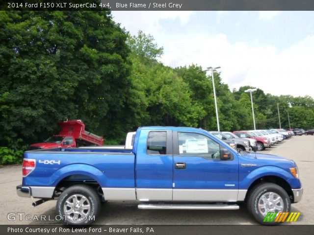 2014 Ford F150 XLT SuperCab 4x4 in Blue Flame