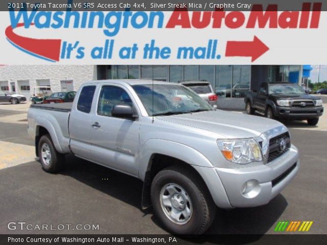 2011 Toyota Tacoma V6 SR5 Access Cab 4x4 in Silver Streak Mica