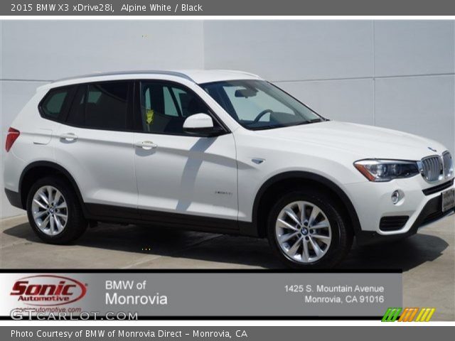 2015 BMW X3 xDrive28i in Alpine White