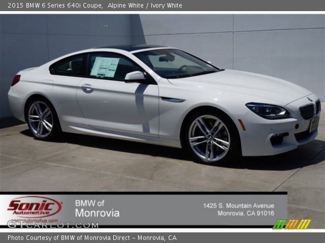 2015 BMW 6 Series 640i Coupe in Alpine White