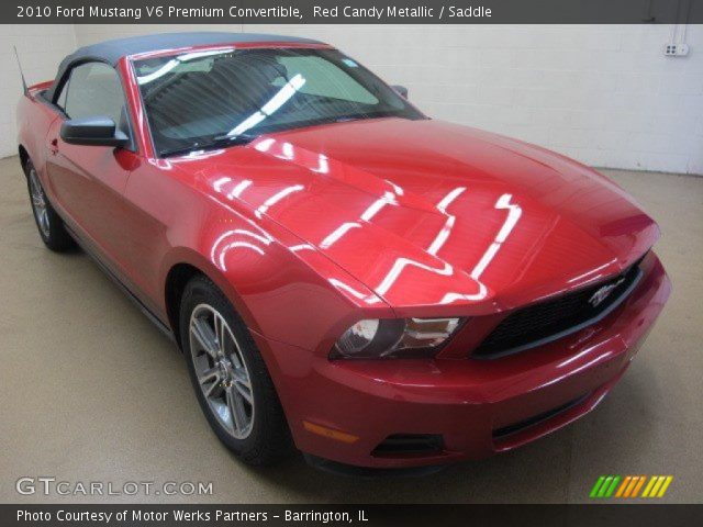 2010 Ford Mustang V6 Premium Convertible in Red Candy Metallic