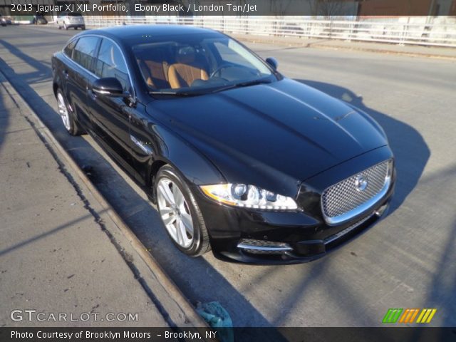 2013 Jaguar XJ XJL Portfolio in Ebony Black