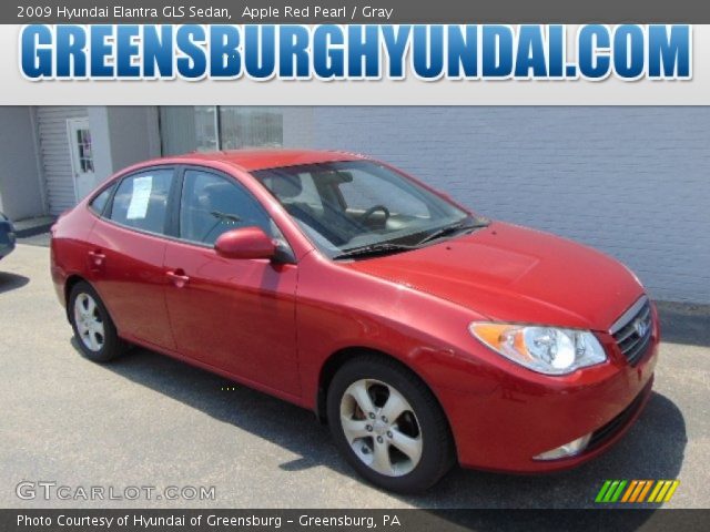 2009 Hyundai Elantra GLS Sedan in Apple Red Pearl