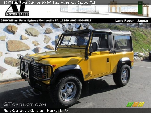 1997 Land Rover Defender 90 Soft Top in AA Yellow