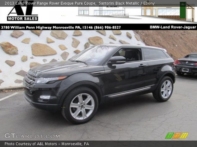 2013 Land Rover Range Rover Evoque Pure Coupe in Santorini Black Metallic
