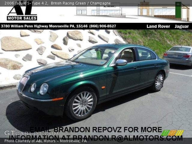 2006 Jaguar S-Type 4.2 in British Racing Green