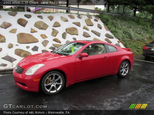 2003 Infiniti G 35 Coupe in Laser Red