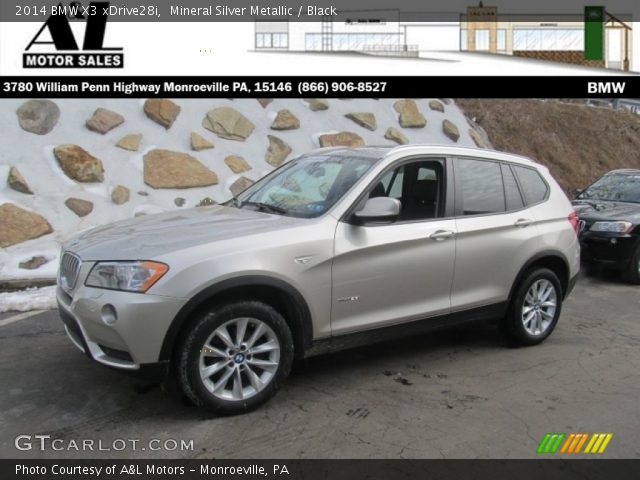 2014 BMW X3 xDrive28i in Mineral Silver Metallic