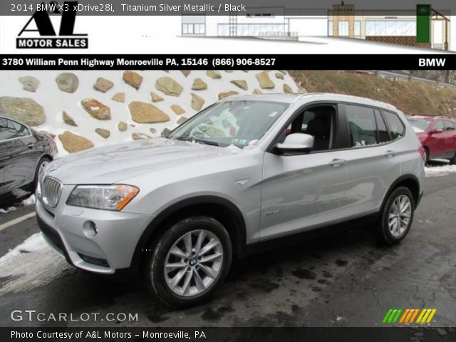 2014 BMW X3 xDrive28i in Titanium Silver Metallic