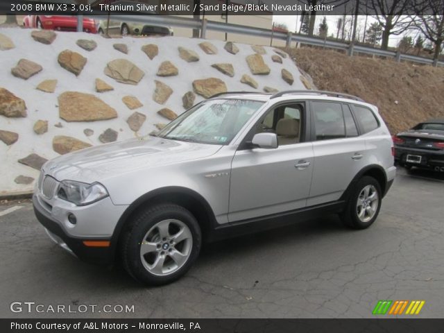 2008 BMW X3 3.0si in Titanium Silver Metallic