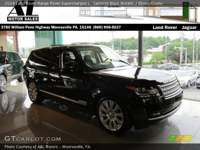 2014 Land Rover Range Rover Supercharged L in Santorini Black Metallic