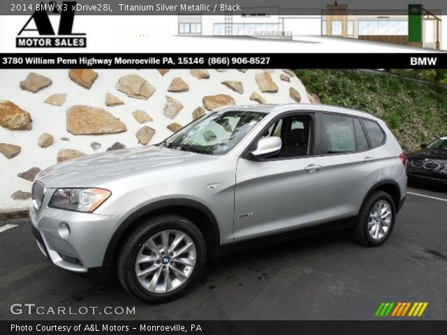 2014 BMW X3 xDrive28i in Titanium Silver Metallic