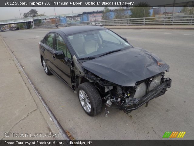 2012 Subaru Impreza 2.0i Premium 4 Door in Obsidian Black Pearl