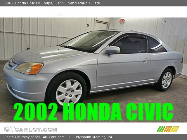 2002 Honda Civic EX Coupe in Satin Silver Metallic