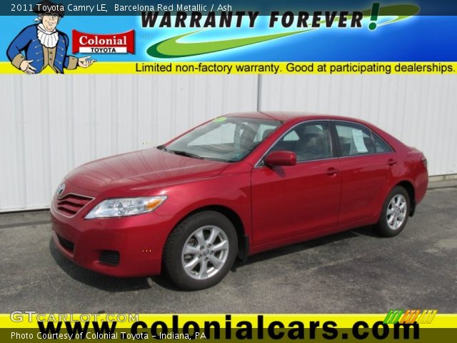 2011 Toyota Camry LE in Barcelona Red Metallic