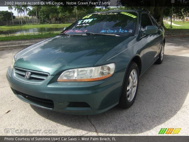 2002 Honda Accord EX V6 Coupe in Noble Green Pearl