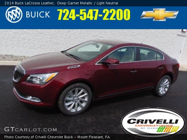 2014 Buick LaCrosse Leather in Deep Garnet Metallic