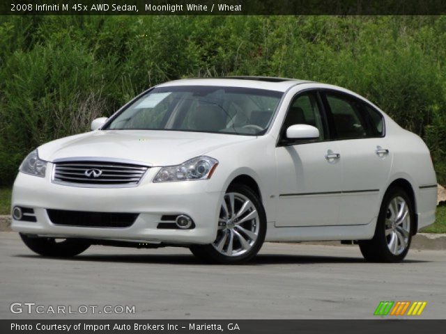 2008 Infiniti M 45x AWD Sedan in Moonlight White
