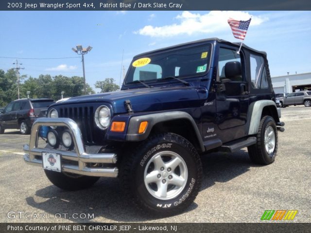 2003 Jeep Wrangler Sport 4x4 in Patriot Blue