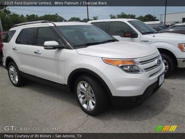 2015 Ford Explorer Limited in White Platinum