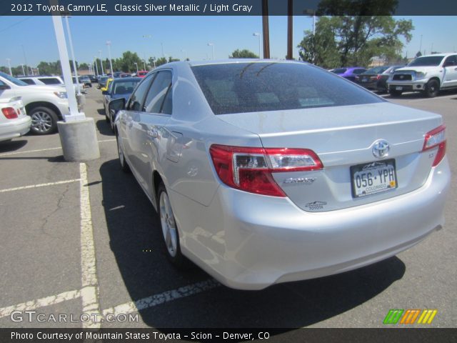 2012 Toyota Camry LE in Classic Silver Metallic