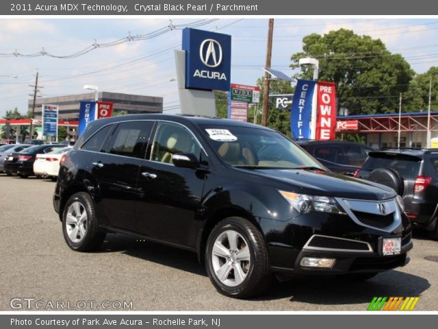 2011 Acura MDX Technology in Crystal Black Pearl