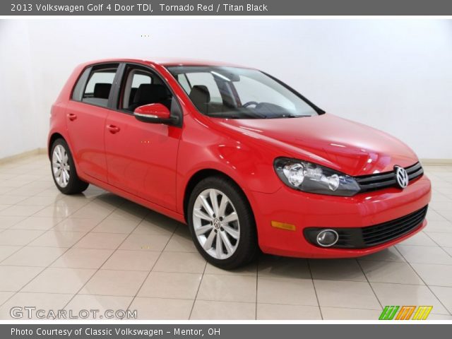 2013 Volkswagen Golf 4 Door TDI in Tornado Red