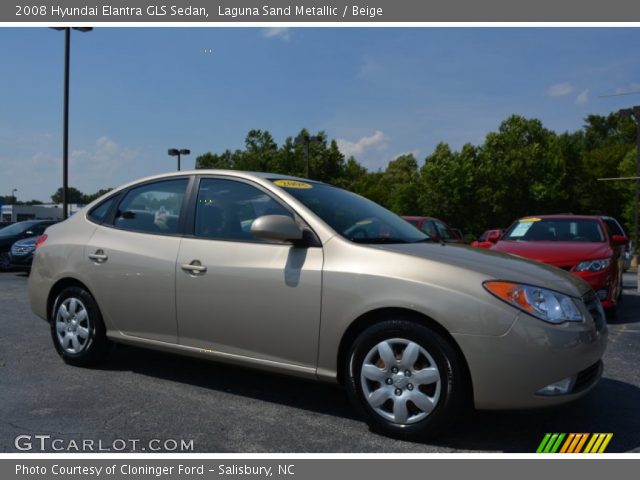 2008 Hyundai Elantra GLS Sedan in Laguna Sand Metallic