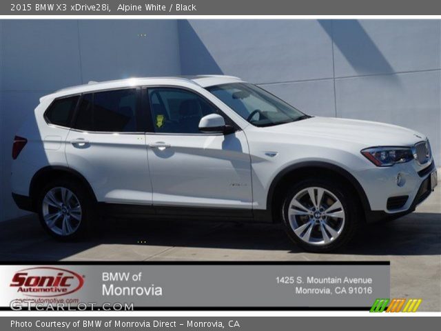 2015 BMW X3 xDrive28i in Alpine White