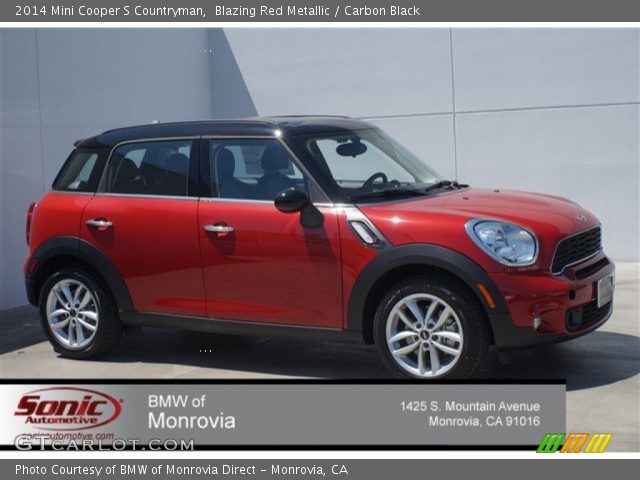 2014 Mini Cooper S Countryman in Blazing Red Metallic