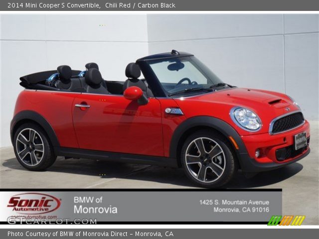 2014 Mini Cooper S Convertible in Chili Red