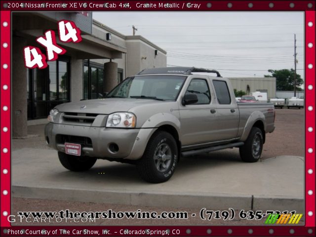 2004 Nissan Frontier XE V6 Crew Cab 4x4 in Granite Metallic