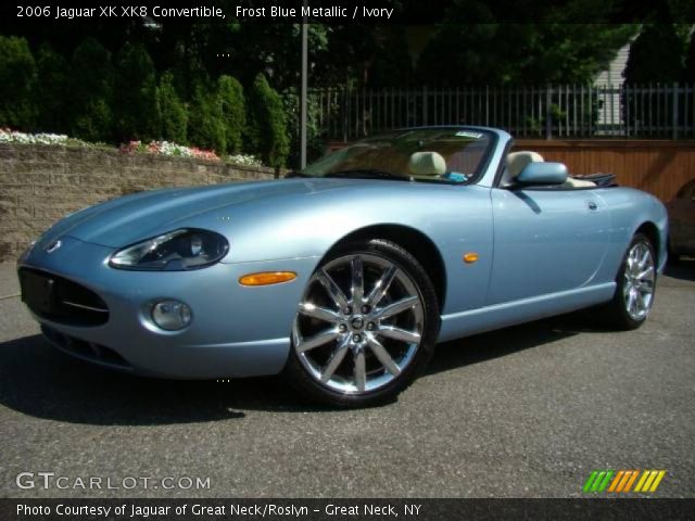 2006 Jaguar XK XK8 Convertible in Frost Blue Metallic