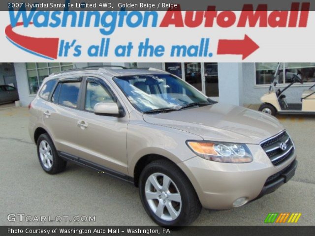 2007 Hyundai Santa Fe Limited 4WD in Golden Beige