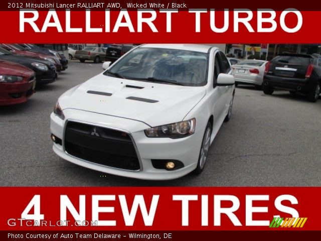 2012 Mitsubishi Lancer RALLIART AWD in Wicked White