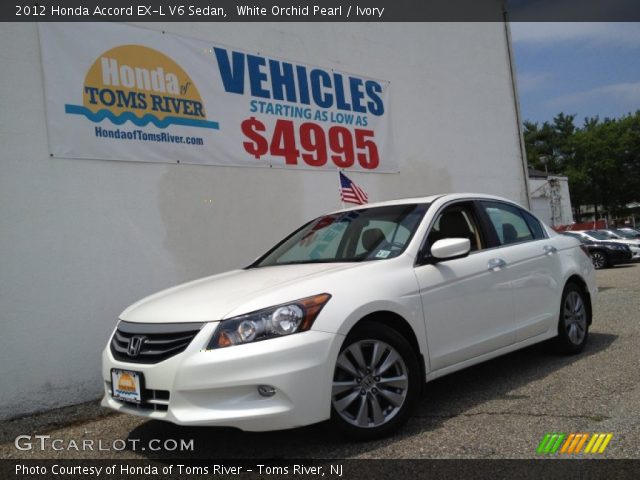 2012 Honda Accord EX-L V6 Sedan in White Orchid Pearl