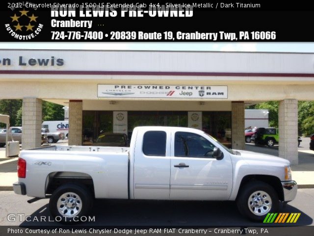 2012 Chevrolet Silverado 1500 LS Extended Cab 4x4 in Silver Ice Metallic