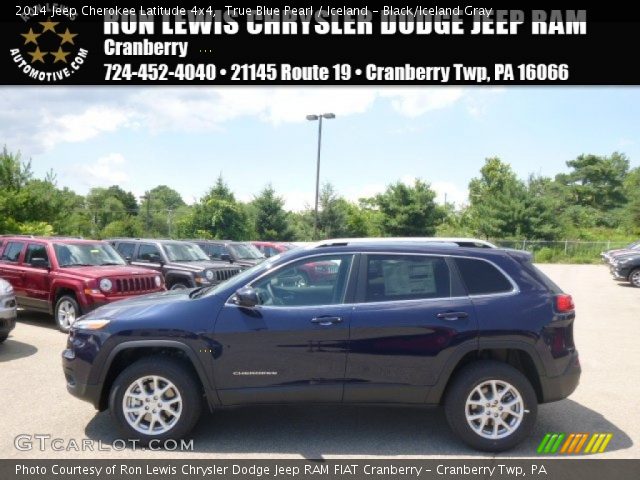2014 Jeep Cherokee Latitude 4x4 in True Blue Pearl
