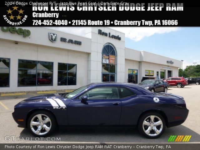 2014 Dodge Challenger R/T in Jazz Blue Pearl Coat
