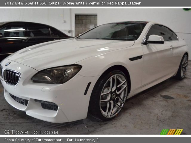 2012 BMW 6 Series 650i Coupe in Alpine White