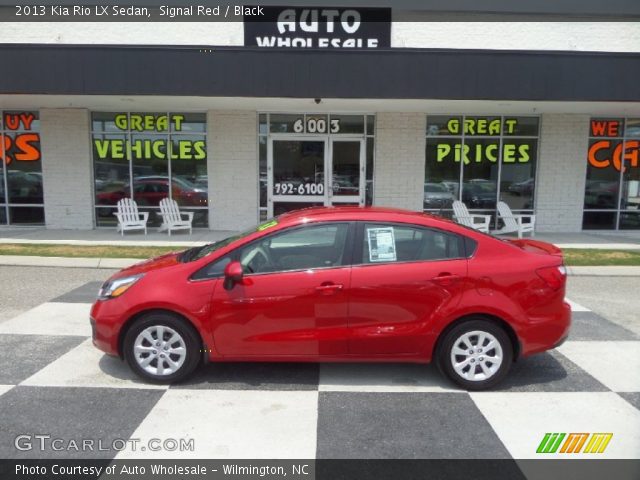2013 Kia Rio LX Sedan in Signal Red