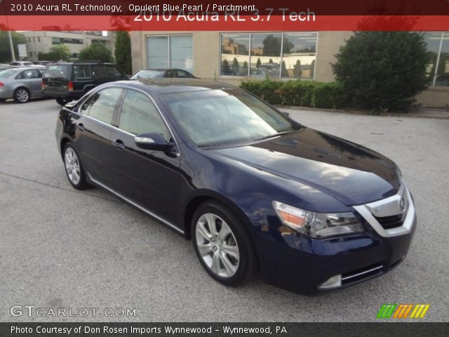2010 Acura RL Technology in Opulent Blue Pearl