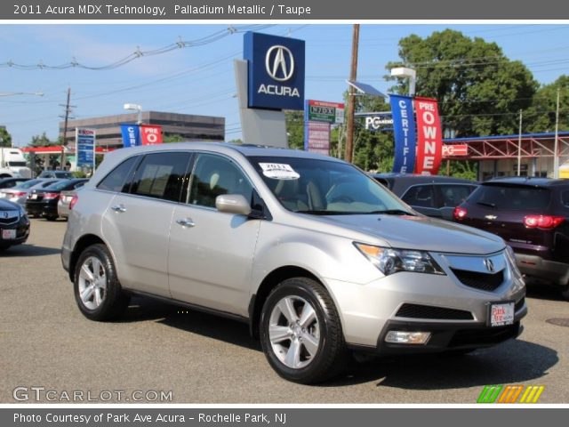 2011 Acura MDX Technology in Palladium Metallic