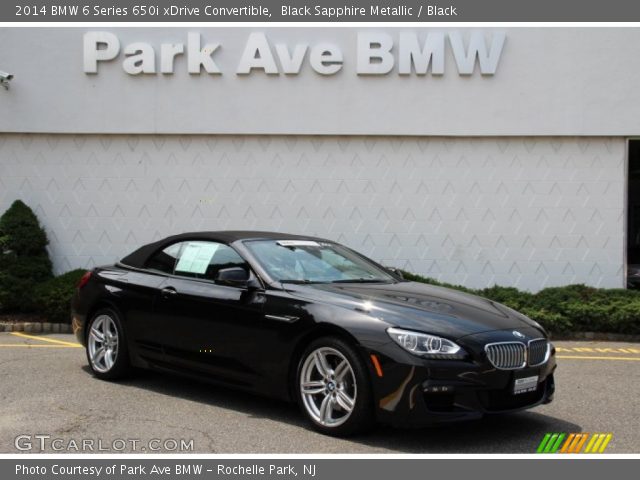 2014 BMW 6 Series 650i xDrive Convertible in Black Sapphire Metallic