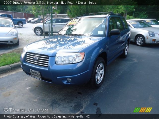 2007 Subaru Forester 2.5 X in Newport Blue Pearl