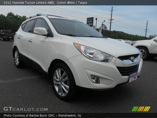 2012 Hyundai Tucson Limited AWD in Cotton White