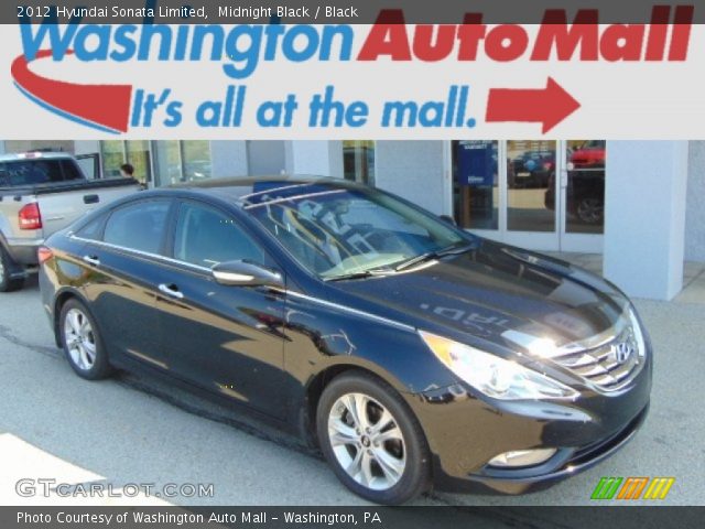 2012 Hyundai Sonata Limited in Midnight Black